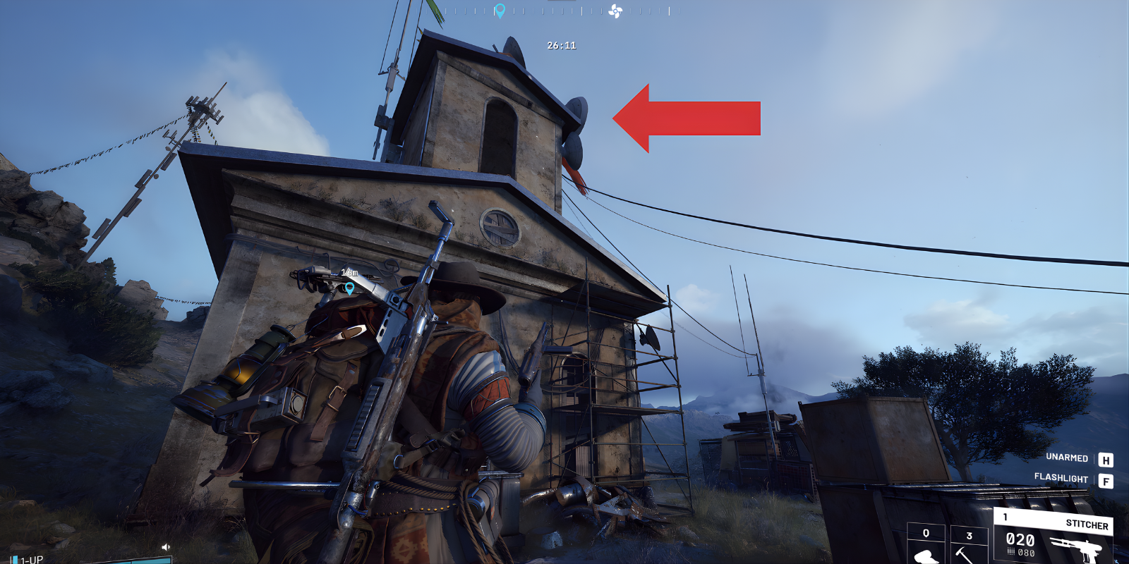 Church with Satellite Dishes